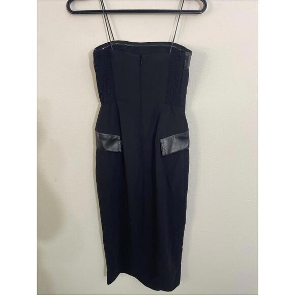 Revolve AMANDA UPRICHARD Cassia Strapless Midi Dress Black XS New $251 msrp - Picture 7 of 8